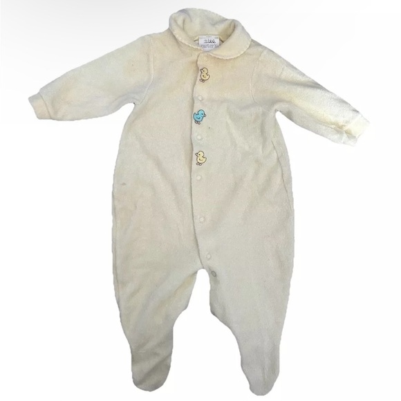Baby Fleece Onesie with Duck Buttons - Picture 1 of 3